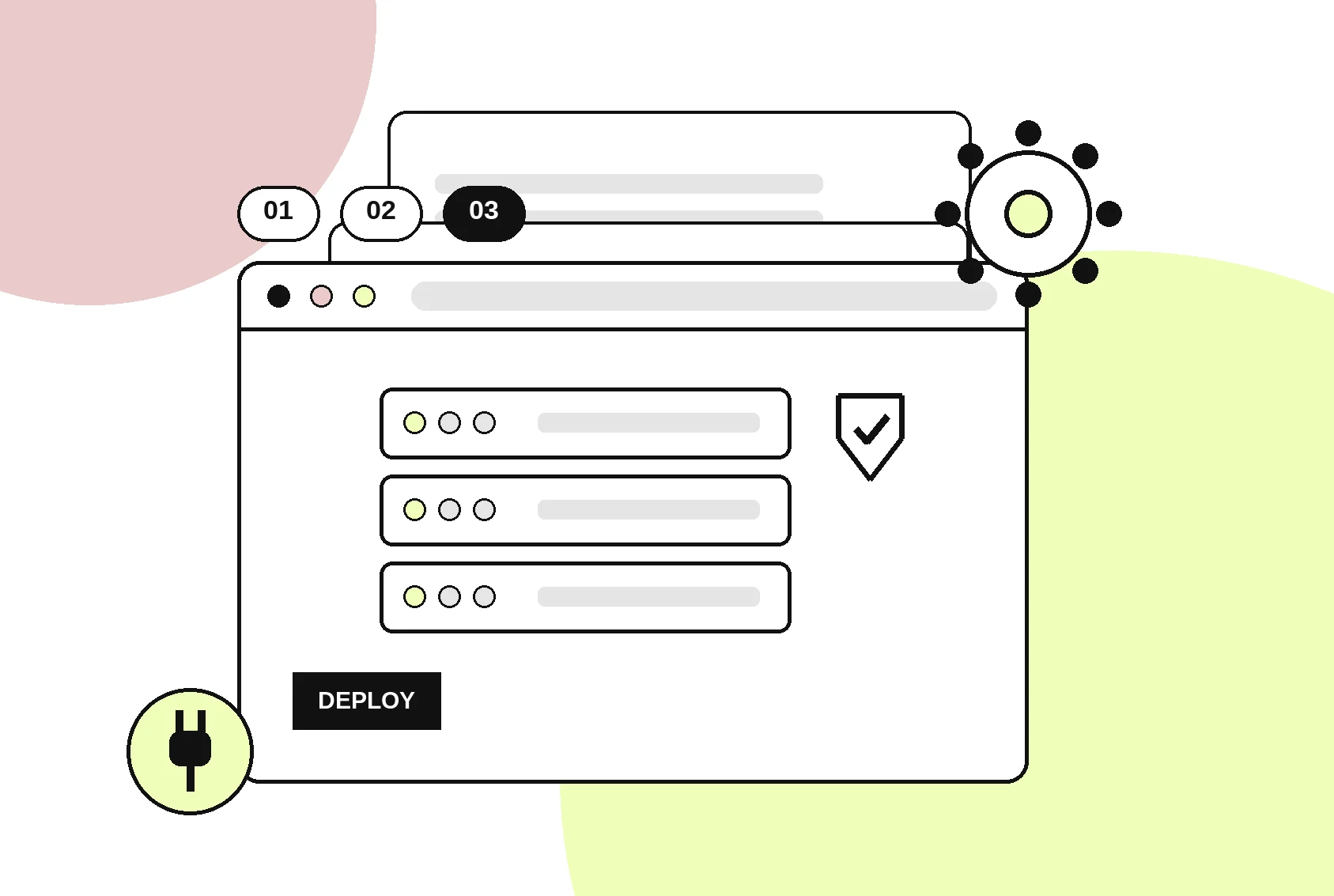 Enterprise web infrastructure illustration showing secure server architecture built for high traffic UK platforms