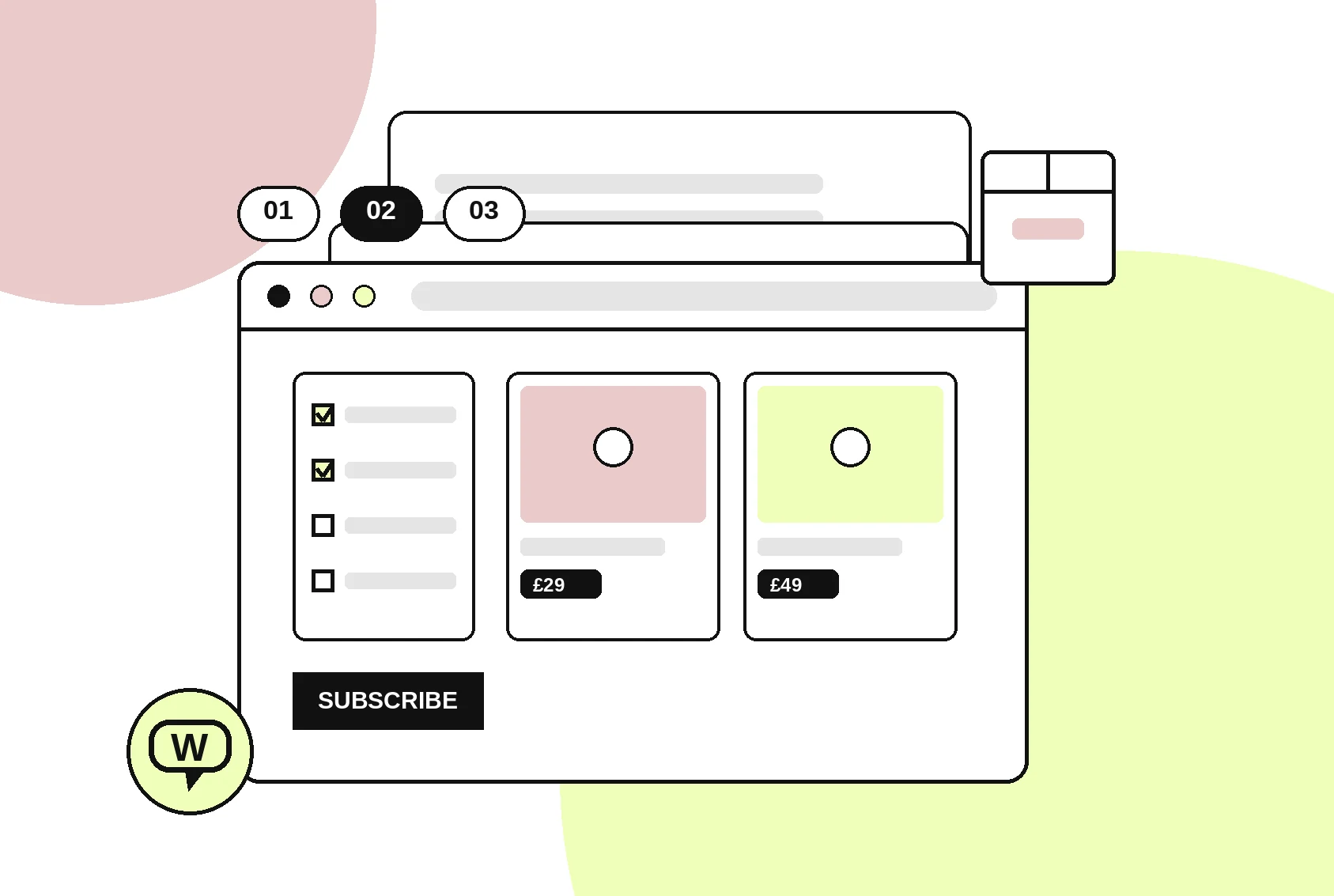 WooCommerce developer illustration of an advanced product catalogue with filtering, subscriptions and wholesale pricing for UK B2B stores